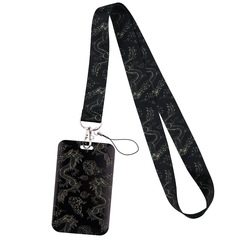 卡通龍圖案個性手機繩 U盤證件卡手機吊牌掛脖鑰匙鏈掛繩飾品