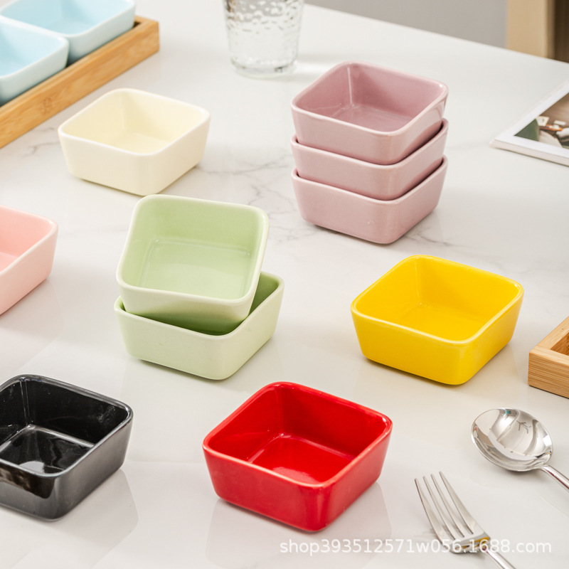 Japanese-style Ceramic Condiment Dish suit Sauce Dish Household Small Dish Fruit Dish Fruit Snack Dish Dish Combination