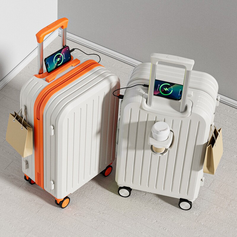Luggage Suitcase, New Style Trolley Suitcase for Women, Good-Looking, Sturdy and Durable, Password-Protected Suitcase, Travel Suitcase for Male and Female Students