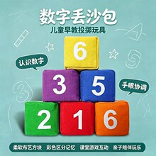 儿童数字丢沙包幼儿园小学生成人投掷专用沙包扔小沙袋体育课口袋