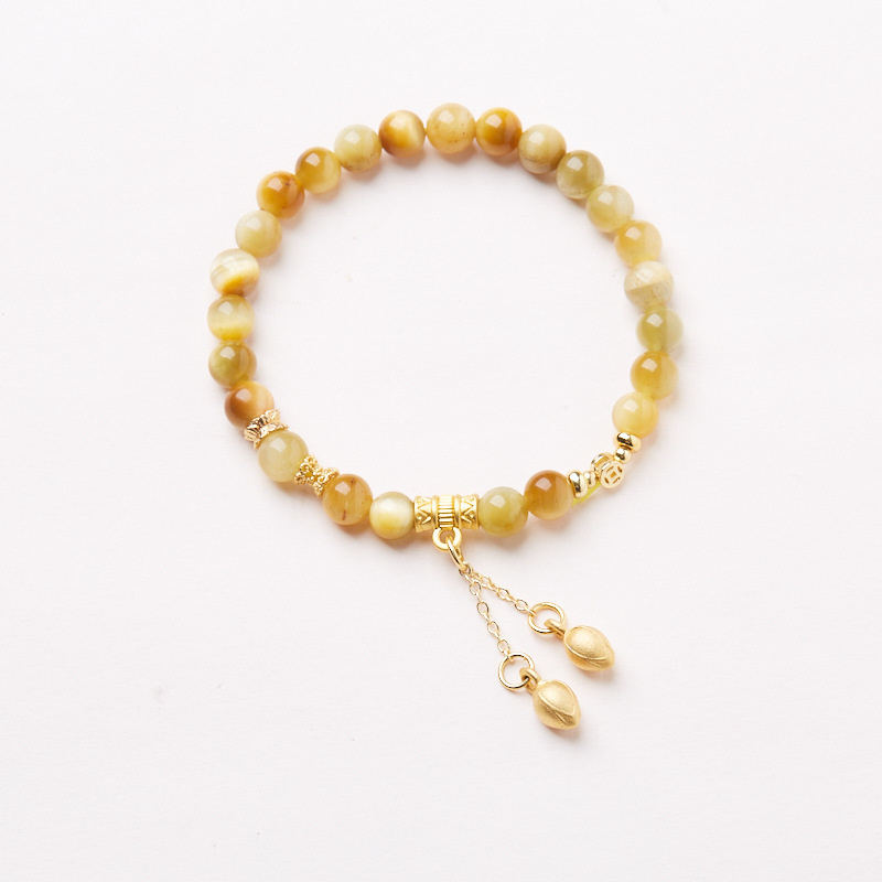 [춘희 가득] 6MM 골든 타이거 아이 팔찌