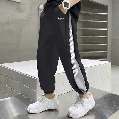 Boys 'ice silk summer thin anti-mosquito pants children's summer pants summer sports big boys' summer summer quick-drying pants