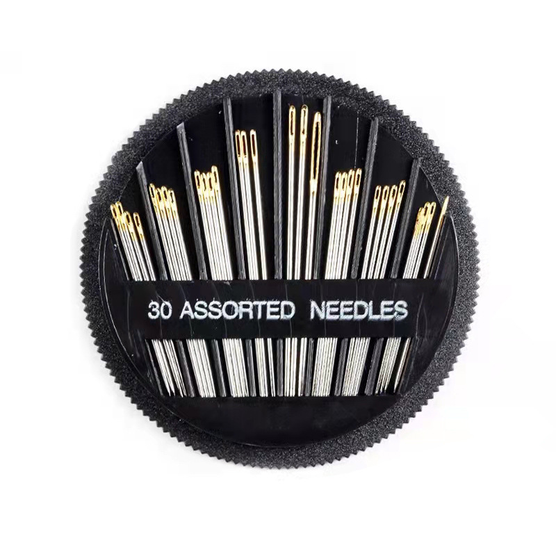 Fabricante al por mayor herramientas diy diarias en el hogar aguja de sutura manual aguja de disco aguja caja de aguja multicolor al por mayor