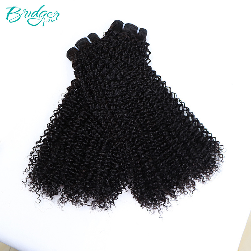 Echte Menschenhaar Afro Locken Perücke Natürliche Farbe Glatt_voghion.com