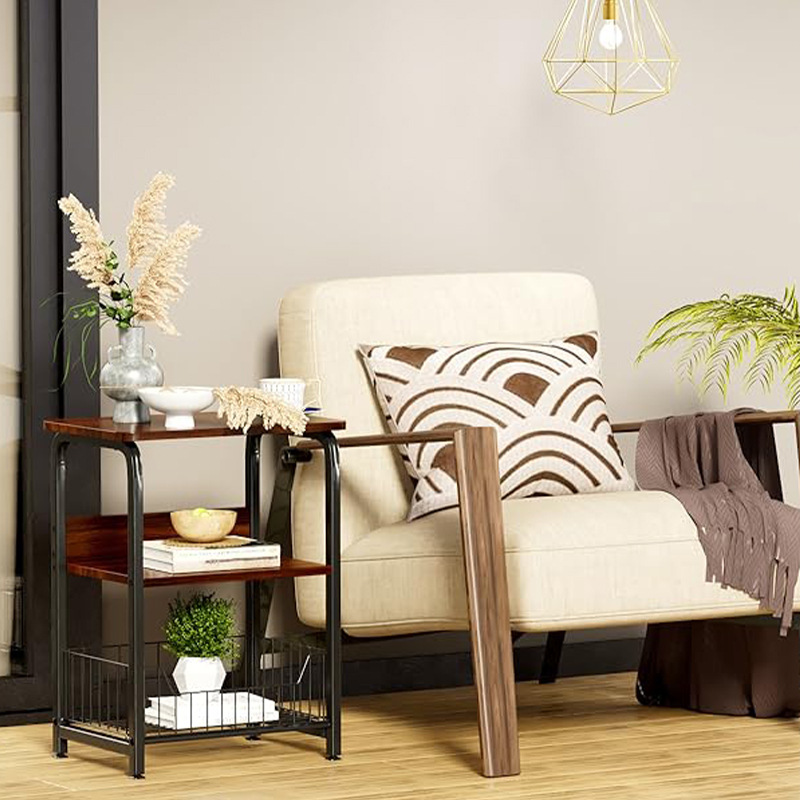 Mažo buto namo šoninė spintelė mažas kavos staliukas mažas staliukas miegamajam mažas naktinis staliukas sofa-staliukas kilnojamas daiktadėžė_voghion.com