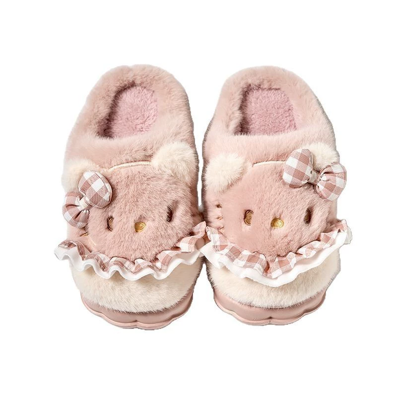 Hello Kitty, hello kitty, милые тапочки, утепляющая обувь