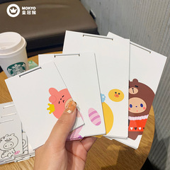 卡通摺疊皇冠猴化妝鏡隨身便攜鏡桌面台式宿舍學生女翻蓋可立鋁鏡