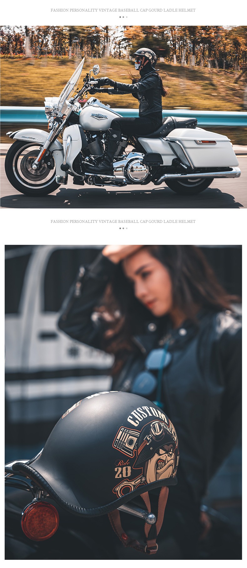 Vday Marvel Co-Branded Genuine Retro Helmet Scoop Helmet Large Size Half Helmet Electric Motorcycle Motorcycle Men and Women Summer