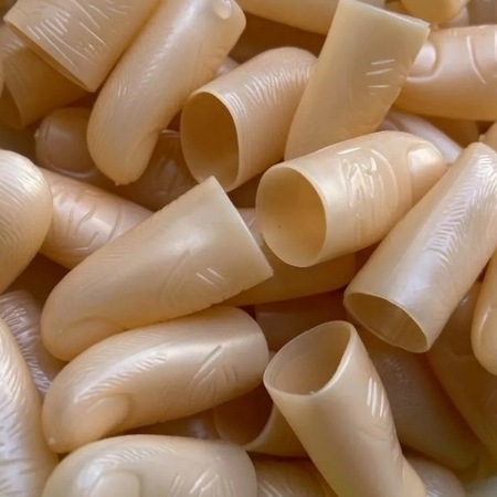 新款通用工程干活手指套魔术道具塑胶拇指套假大套采摘防滑