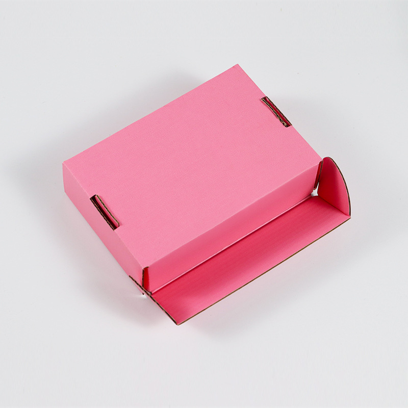 Caja de avión Rosa caja de embalaje de papel de joyería de tamaño pequeño al por mayor extra duro desgaste armadura ropa caja de aviones en stock caja de color
