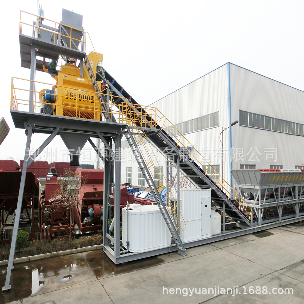 HZS120免基础搅拌站  搅拌站设备 混凝土搅拌站 搅拌设备 可移动