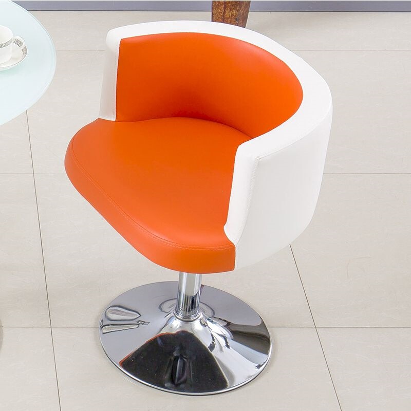 Negotiation chair, leisure swivel chair, single-person small sofa, stylish small armchair, rotating and height-adjustable computer chair, milk tea shop chair