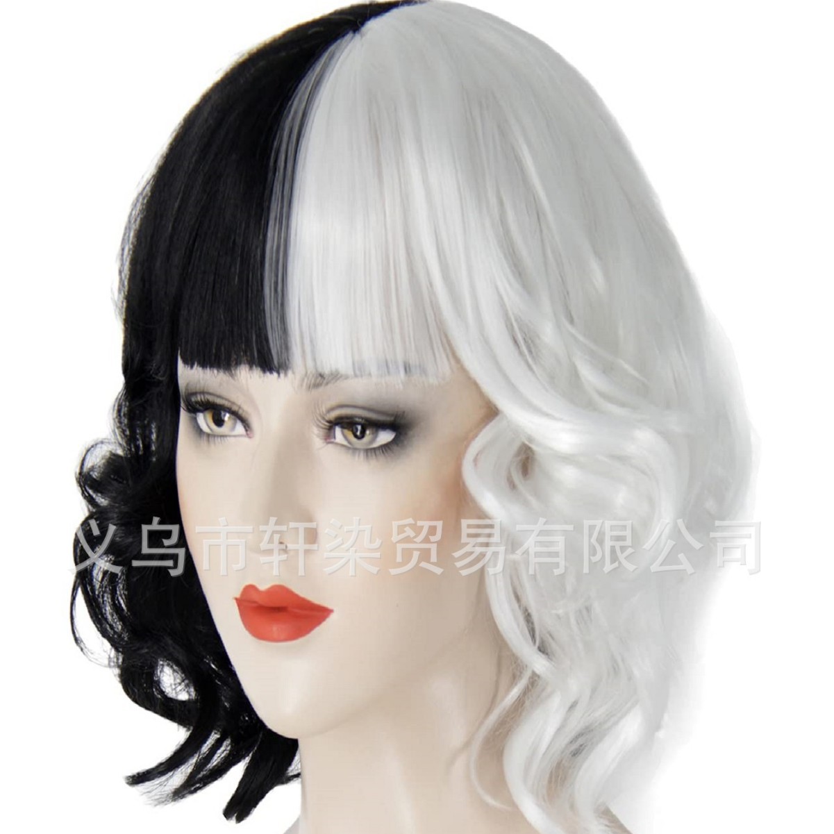 New product wig 101 spots dog wig icon black and white wig…