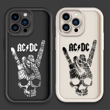 摇滚乐队苹果17手机壳iPhone15promax阶梯壳14黑色16硅胶保护套13