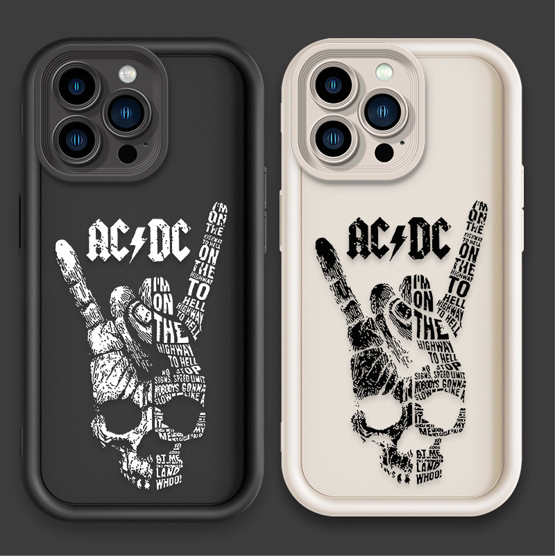 摇滚乐队苹果17手机壳iPhone15promax阶梯壳14黑色16硅胶保护套13