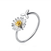 One size cute fresh ring, Japanese and Korean, flowered