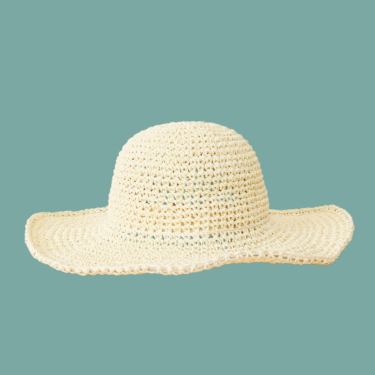 Fashion Big Eaves Sunshade Breathable Straw Hat Wholesale display picture 9