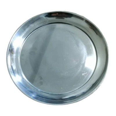 thickening Stainless steel circular Tray Tea Tray Cutlery tray Dish Wine Quantity discount]