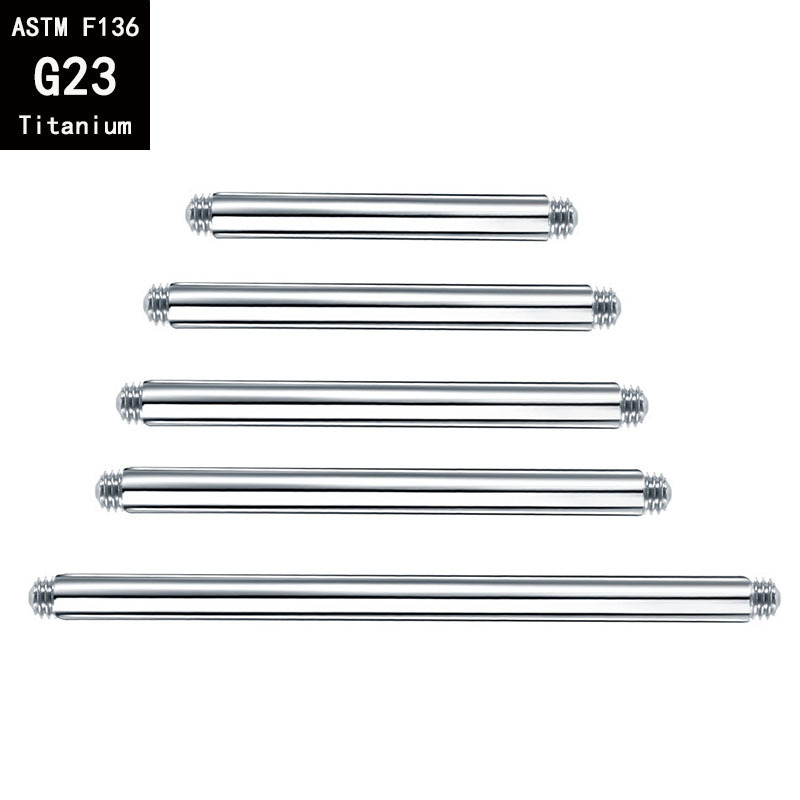 Pointed titanium steel lip stud product view