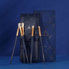 Ermutou Soft-Bristle Makeup Brush Set: Eyeshadow Brushes, Eye & Nose Contour Brushes, and Loose Powder Brushes—Portable Beauty Tools