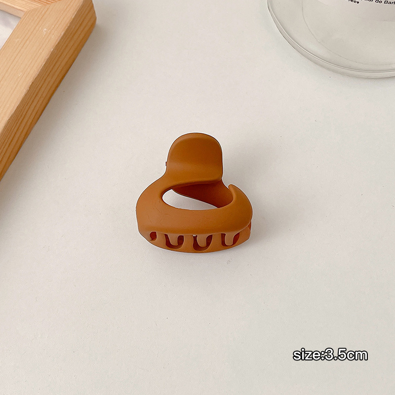 Clip de pelo marrón grande Nueva horquilla cuadrada accesorios para el cabello clip de horquilla simple Cabeza trasera clip de pelo clip de tiburón tocado