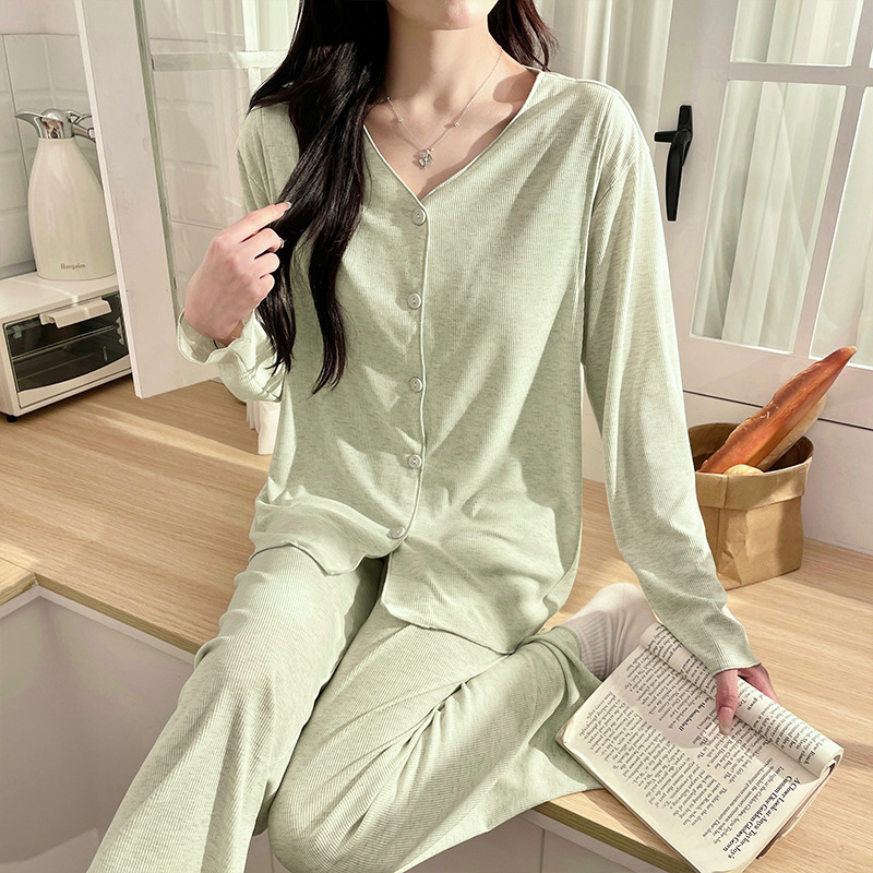 初喜モーデール妊婦パジャマ胸パッド付き産婦出産待ち服