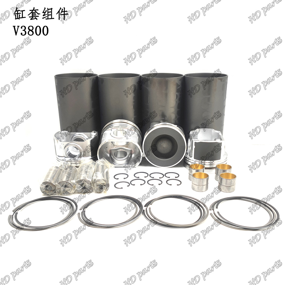 挖掘机 发动机配件 久保田适用 缸套组件 V3800