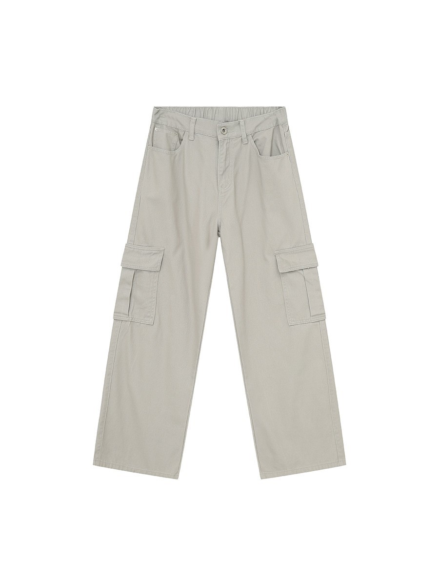 Ropa para hombre MTLCLOTHES | Vaqueros cargo elásticos de estilo retro urbano, holgados y elegantes, con múltiples bolsillos.