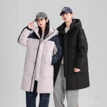 2025冬季新款品牌羽绒服男士加厚保暖中长款连帽休闲青少年外套