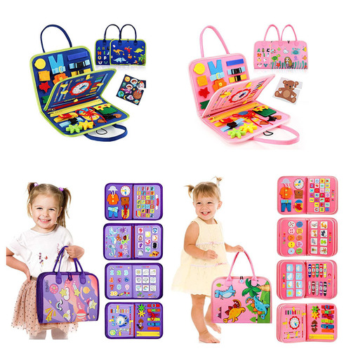 Felt Learning Board Montessori Early Education Busy Board Children Quiet Book Fabric Book Factory