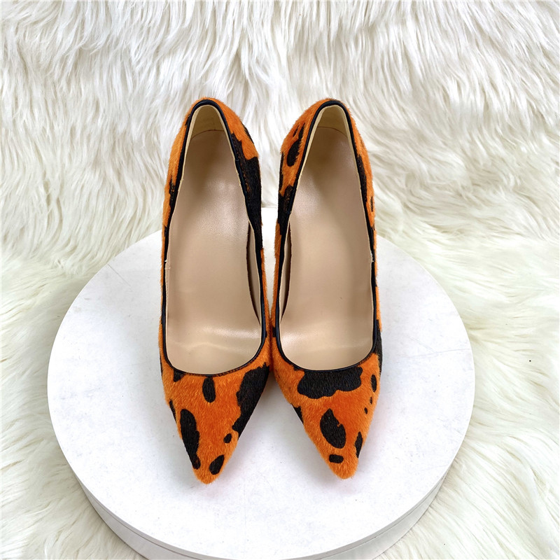 New Women's Orange Black High Heels 12CM Pointed Toe Color Blocked Dress Shoes | eBay New Women's Orange Black High Heels 12CM Pointed Toe Color Blocked Dress Shoes | eBay