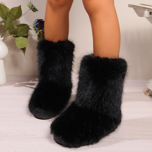 �羳�L2024�W���¿ɫ�Lë�q��Ͳѩ��ѥŮ���Q��aëëŮѥ��