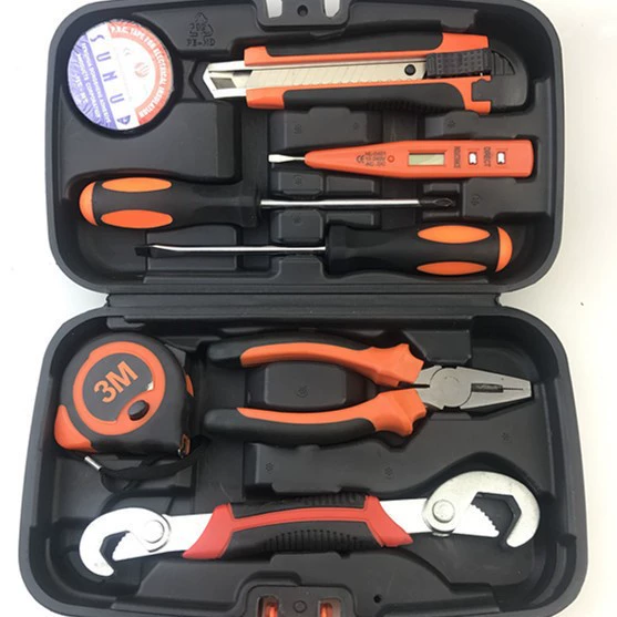 [ wholesale 9件套 手动 五金 工具 9件套装 家用 组合 维修 礼品组套 跨境 热卖]