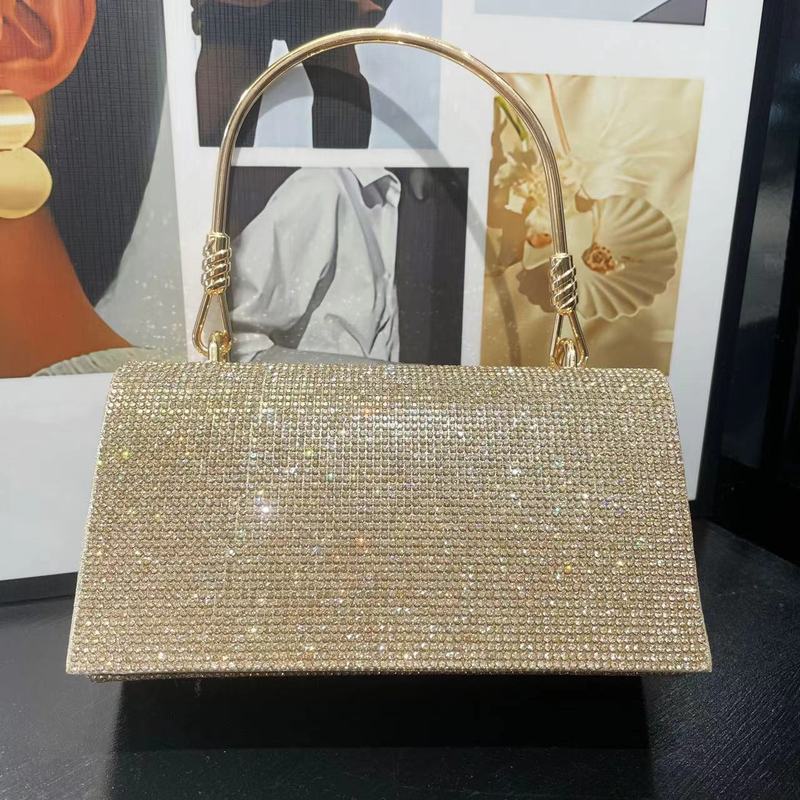 新しいクロスボーダー外国貿易ダイヤモンドハンドバッグバッグウェディングバッグ結婚式誕生日宴会イブニングバッグラインストーンイブニングバッグ|undefined