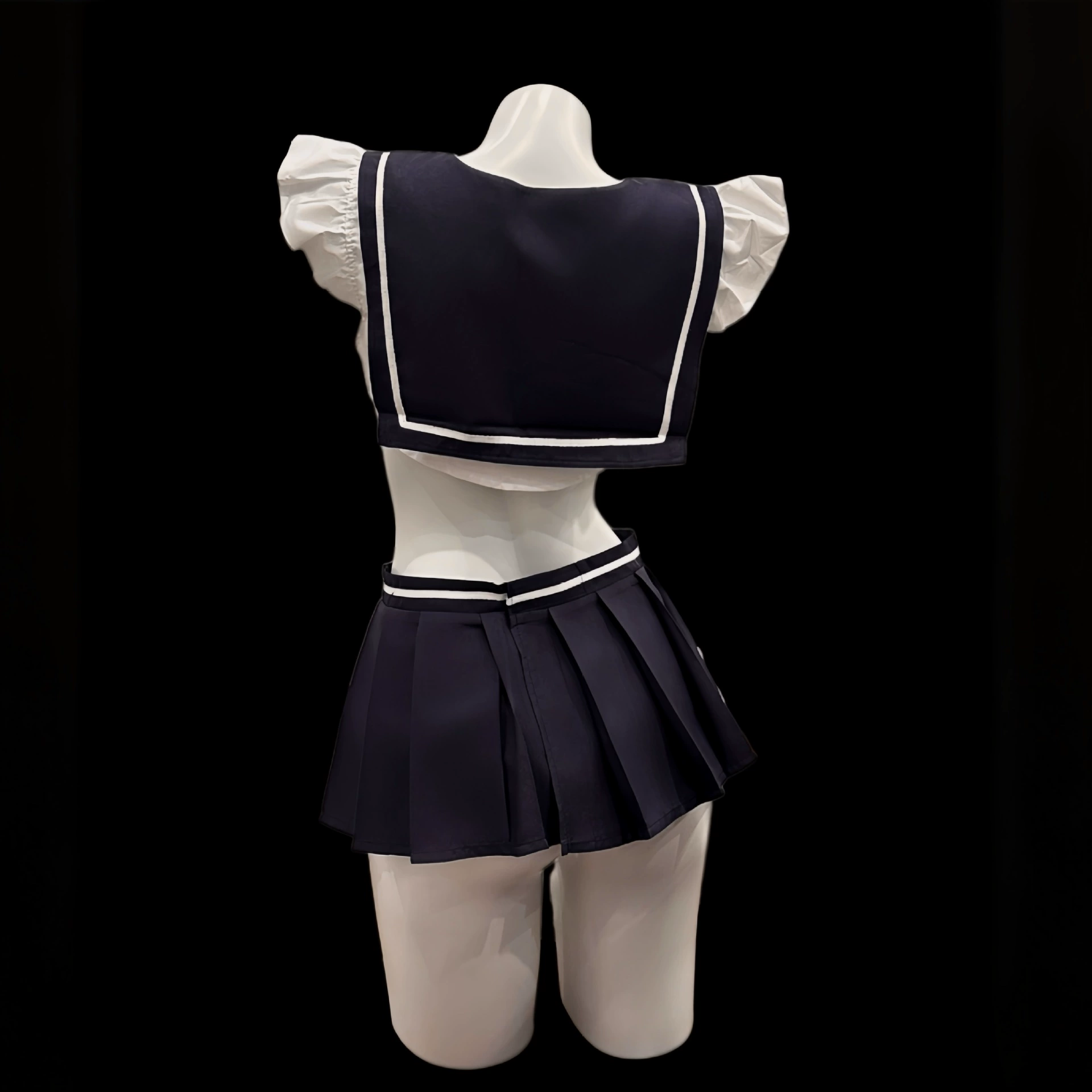 曼欲 Underwear with bow, cute pleated skirt, set