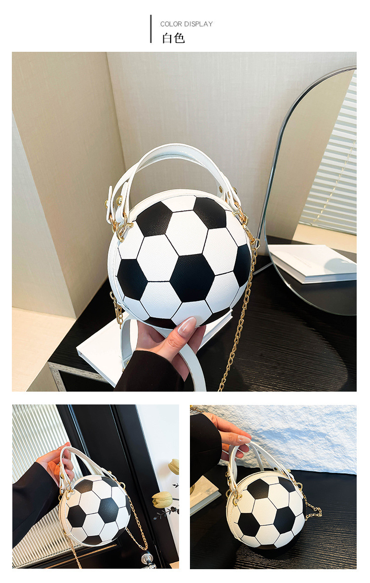 Cross-border bags, women's Instagram personalized basketball bags, new versatile single-shoulder crossbody bags, Korean-style small round bags for women undefined