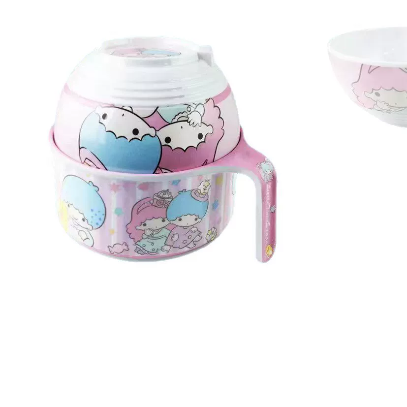Cartoon cute big capacious set, anti-scald