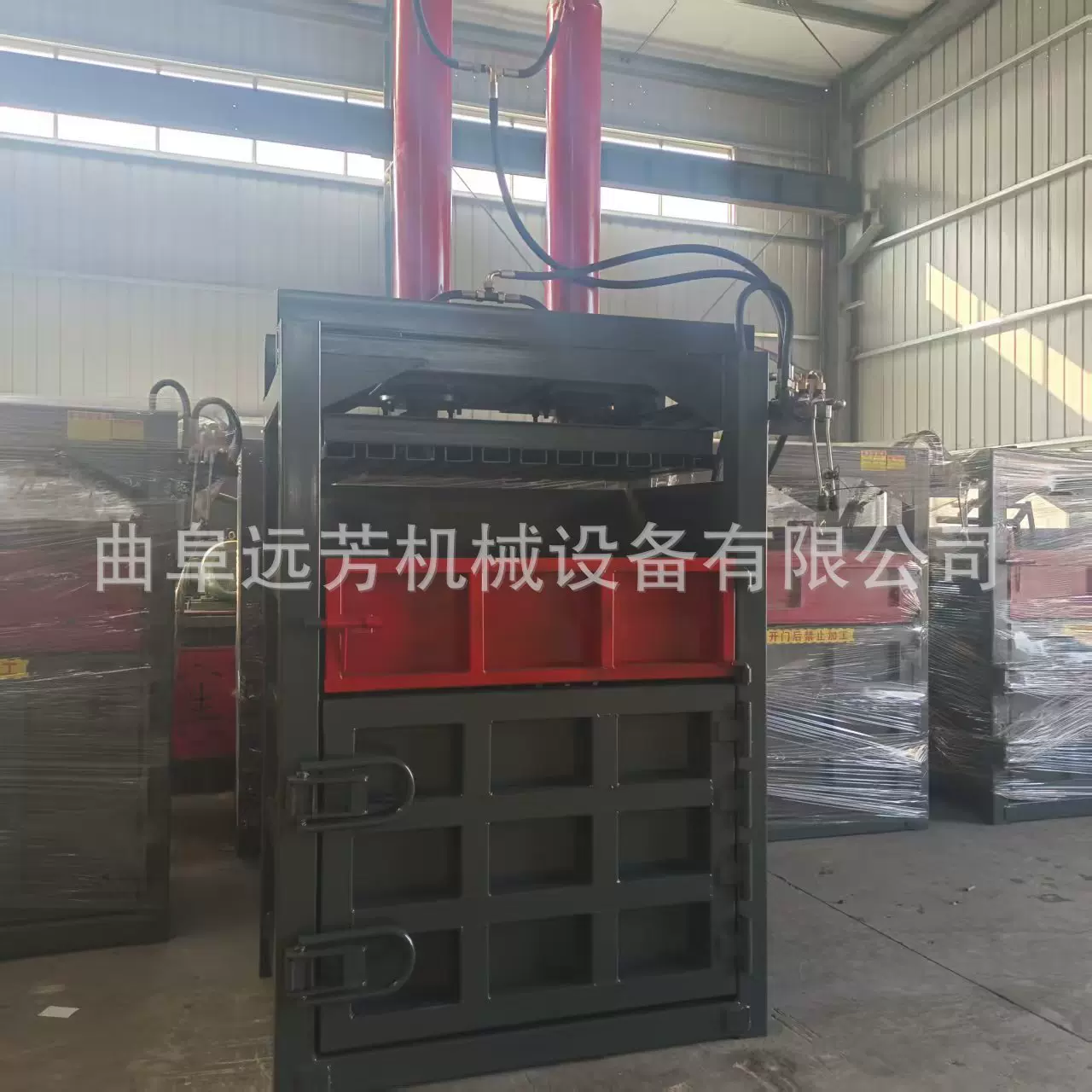 小型垃圾立式打包机 立式压缩废纸 废品边角料 塑料压块压包机