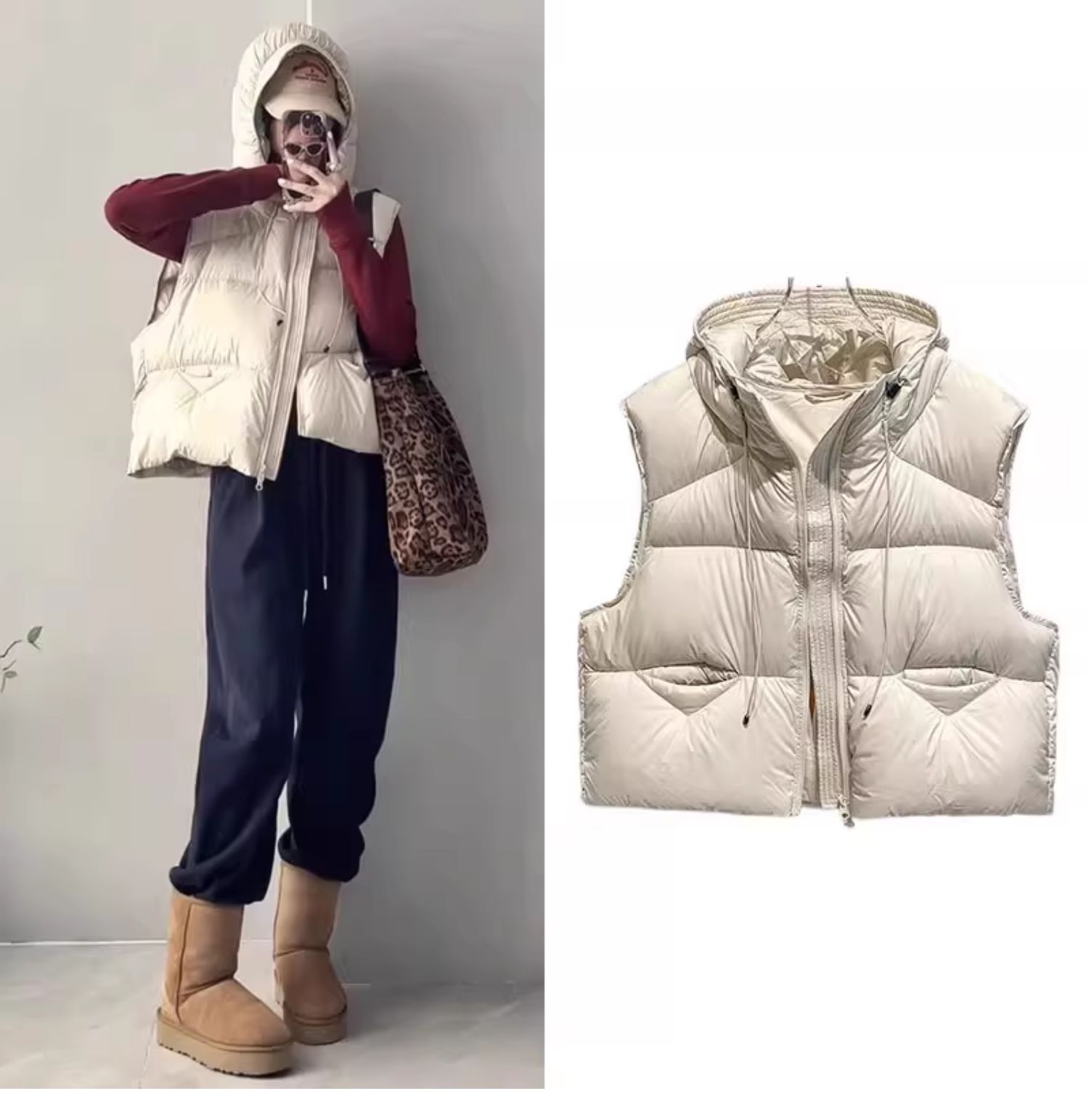 Women's Loose High-end Padded Vest-style Jacket 32 O1CN01FuyOAG1PzkMXzdOeI !!2219787171912 0 cib