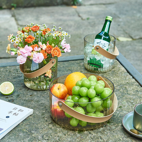 Bolan portable basket fruit plate household fruit basket simple outdoor living room internet celebrity wine basin snack dry fruit storage basket