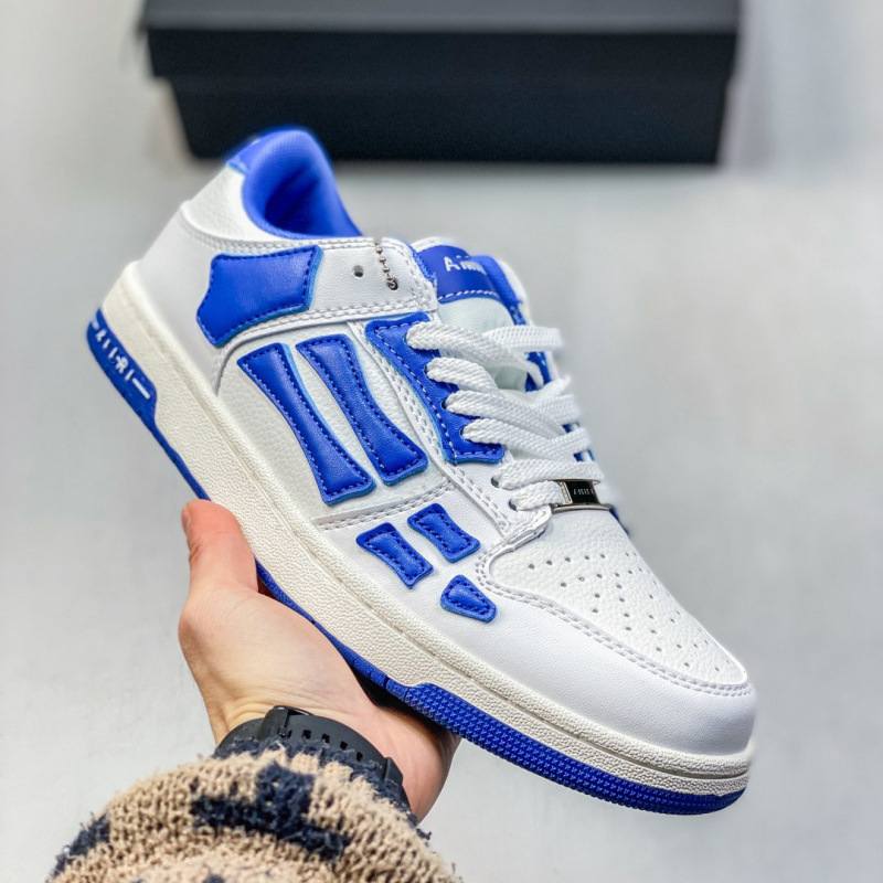 Putian de alta calidad AMIRI hueso zapatos de lujo ligero para hombres y mujeres zapatos de skate de suela gruesa de moda zapatos de skate casuales para mujeres zapatos de moda