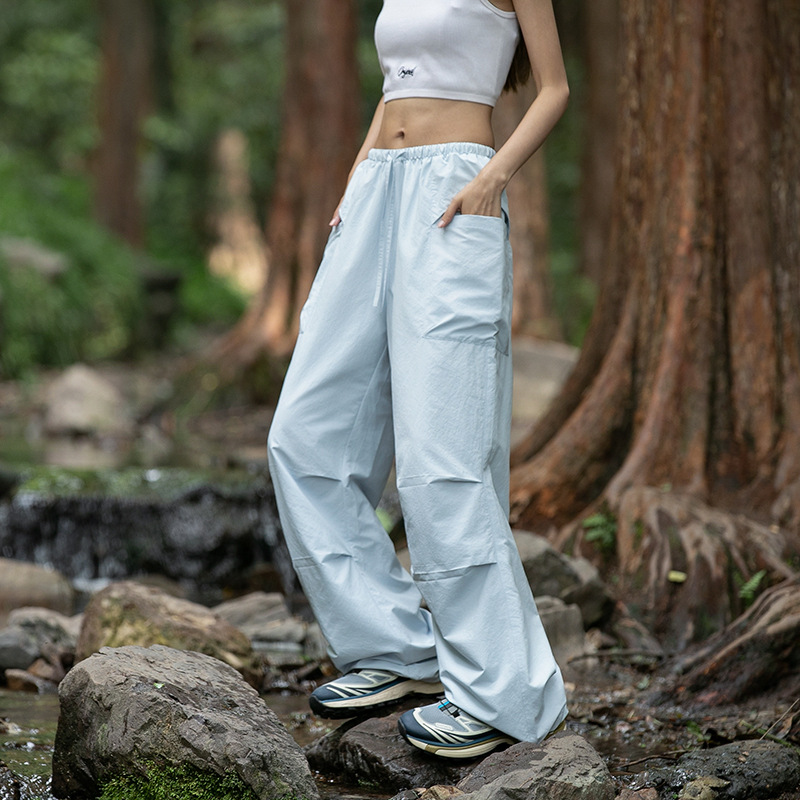 Pantalones de montaña al aire libre de mujeres de montaña trekking pantalones deportivos de secado rápido paracaidistas primavera y otoño pantalones largos de dopamina