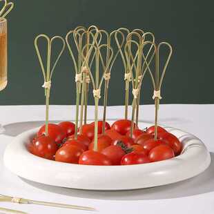 ✅ Disposable Fruit Picks, Bamboo Picks, Fruit Forks, Art Toothpicks, Cocktail Sandwiches, Hamburger Inserts, Candied Haws Skewers