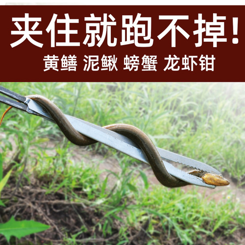 Practical eel clip to catch loaches, eels, crabs, snakes, garbage clips, sanitation pick-up clips, extended hook pliers