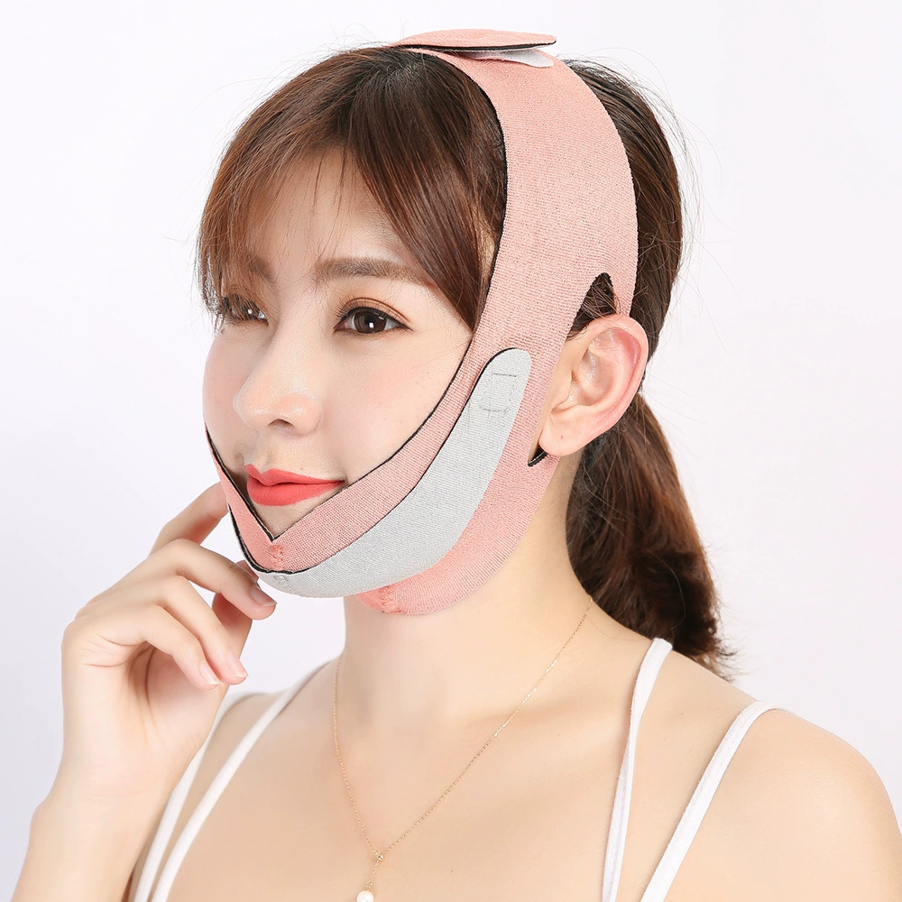 Mask to create small face for face, massager, night pulls up elastic bandage, removes double chin