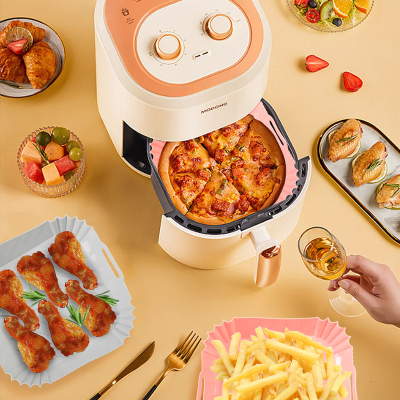 アマゾンの人気多機能バーベキュー空気フライヤー内ライナー焼き皿トレイマットは高温で再利用できる|undefined