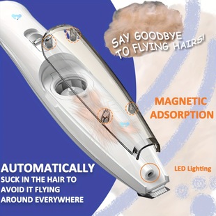 Quiet Electric Pet Paw Trimmer with Led Light Rechargeable