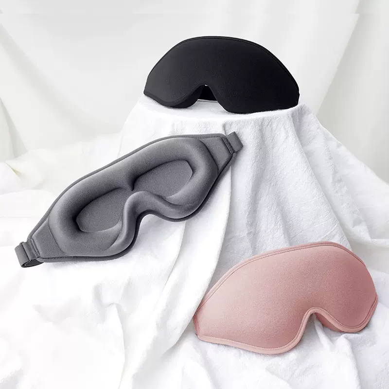 现货热卖3d睡眠眼罩立体眼窝一体式鼻翼遮光海棉睡觉失眠专用眼罩