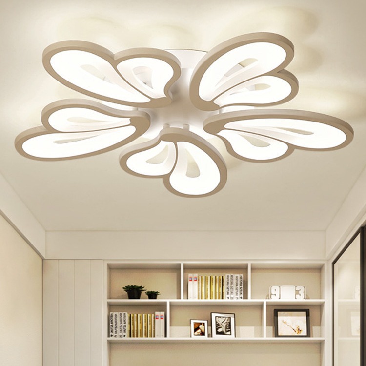 Moderno minimalista lámpara de techo tipo pétalo mariposa linterna comedor sala de estar pasillo decoración del hogar lámpara Zhongshan lámparas