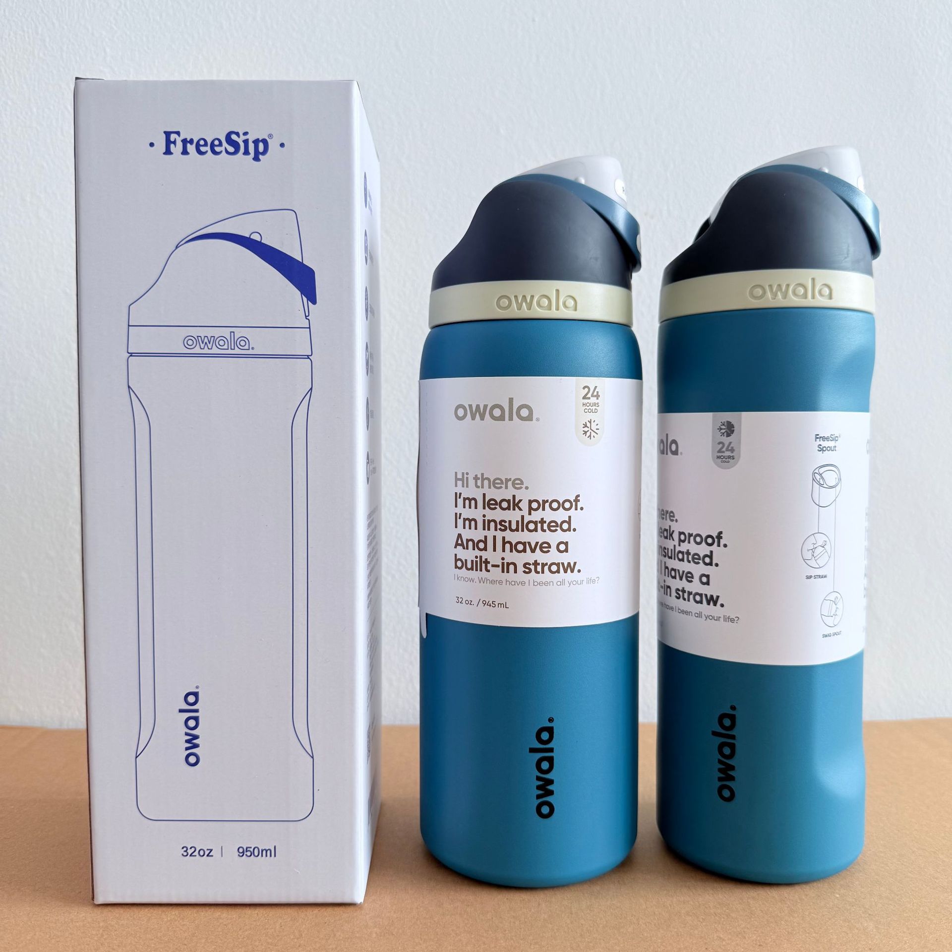 Owala en stock de gran capacidad portátil hervidor de agua al aire libre para hombres tazas de agua caliente de moda para mujeres tazas de fruta deportivas al por mayor